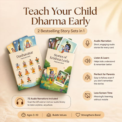 Ramsita™ Krishna Leela + Dashavatar Story Cards