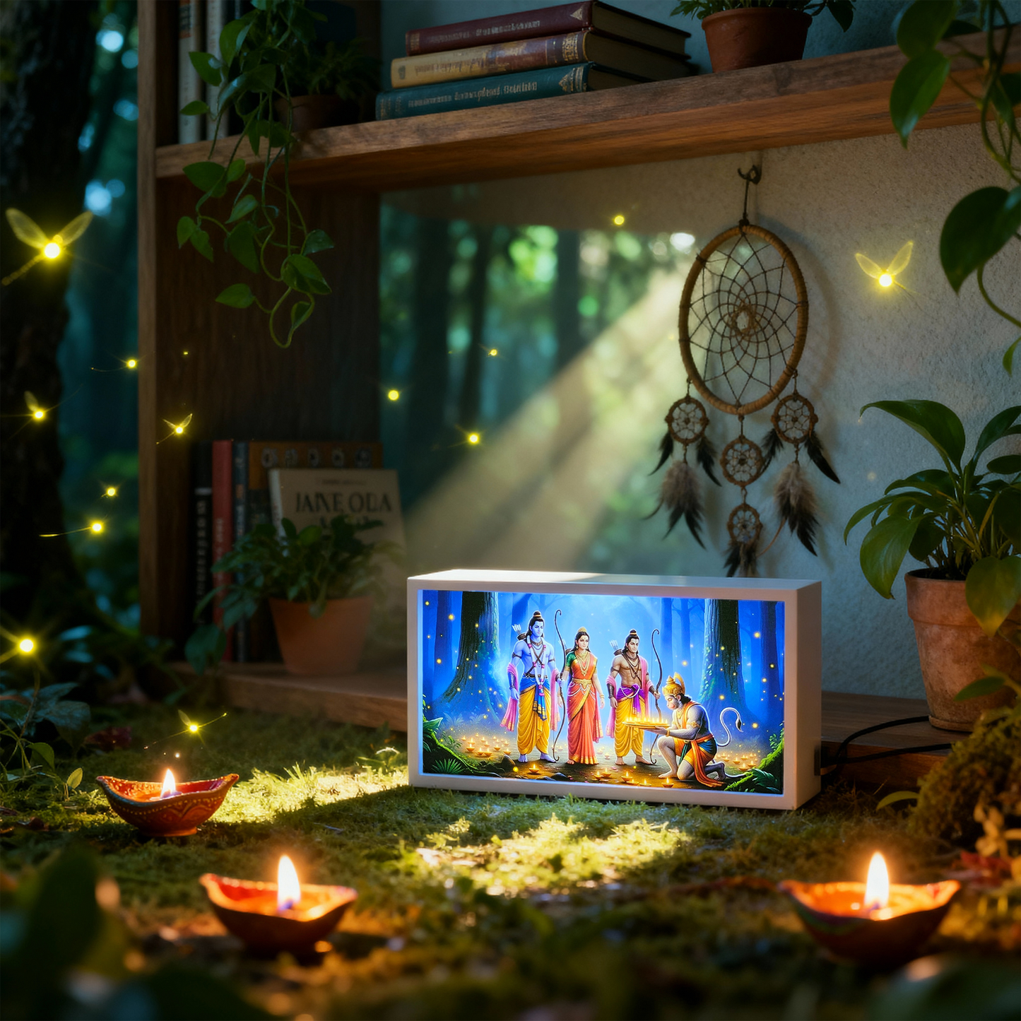 LED Glow Lamp – Lord Ram | Spiritual Desk & Home Lamp