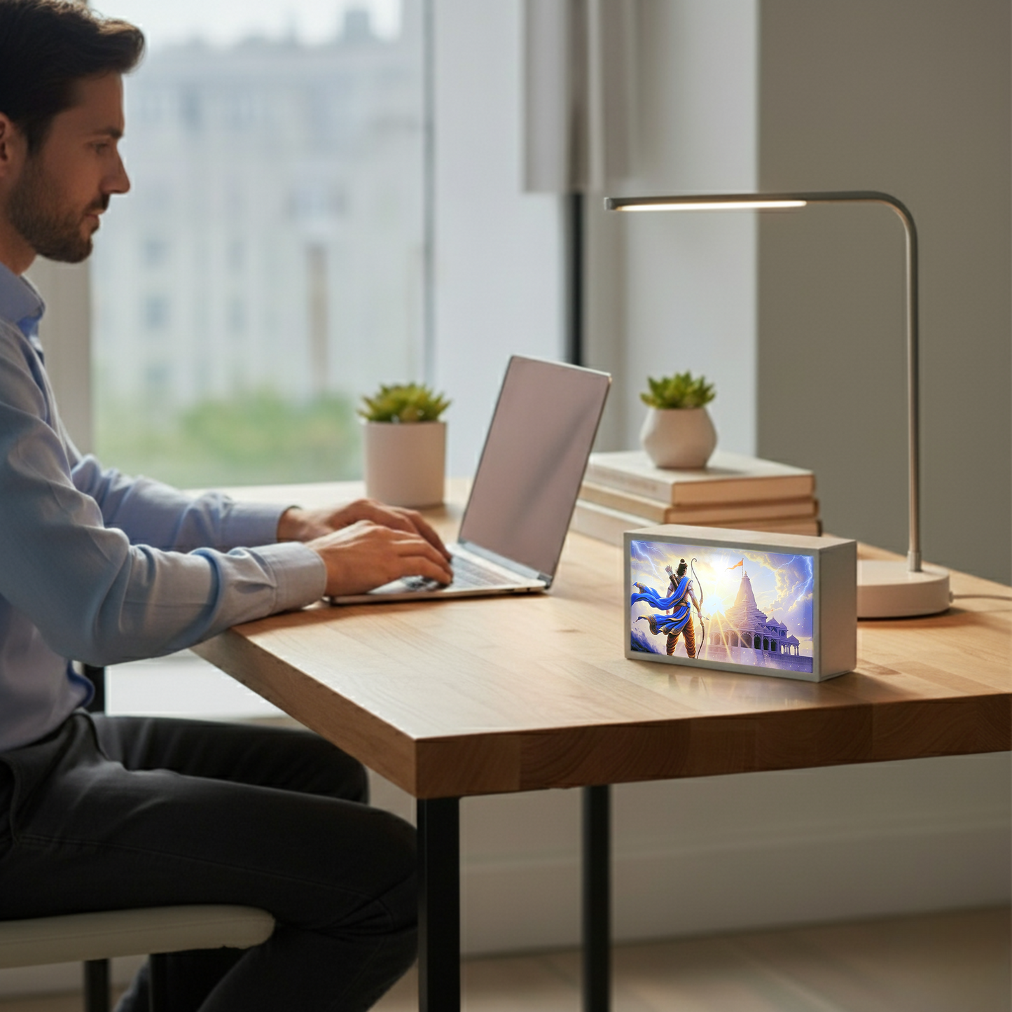 Ram Mandir Desk Glow Lamp