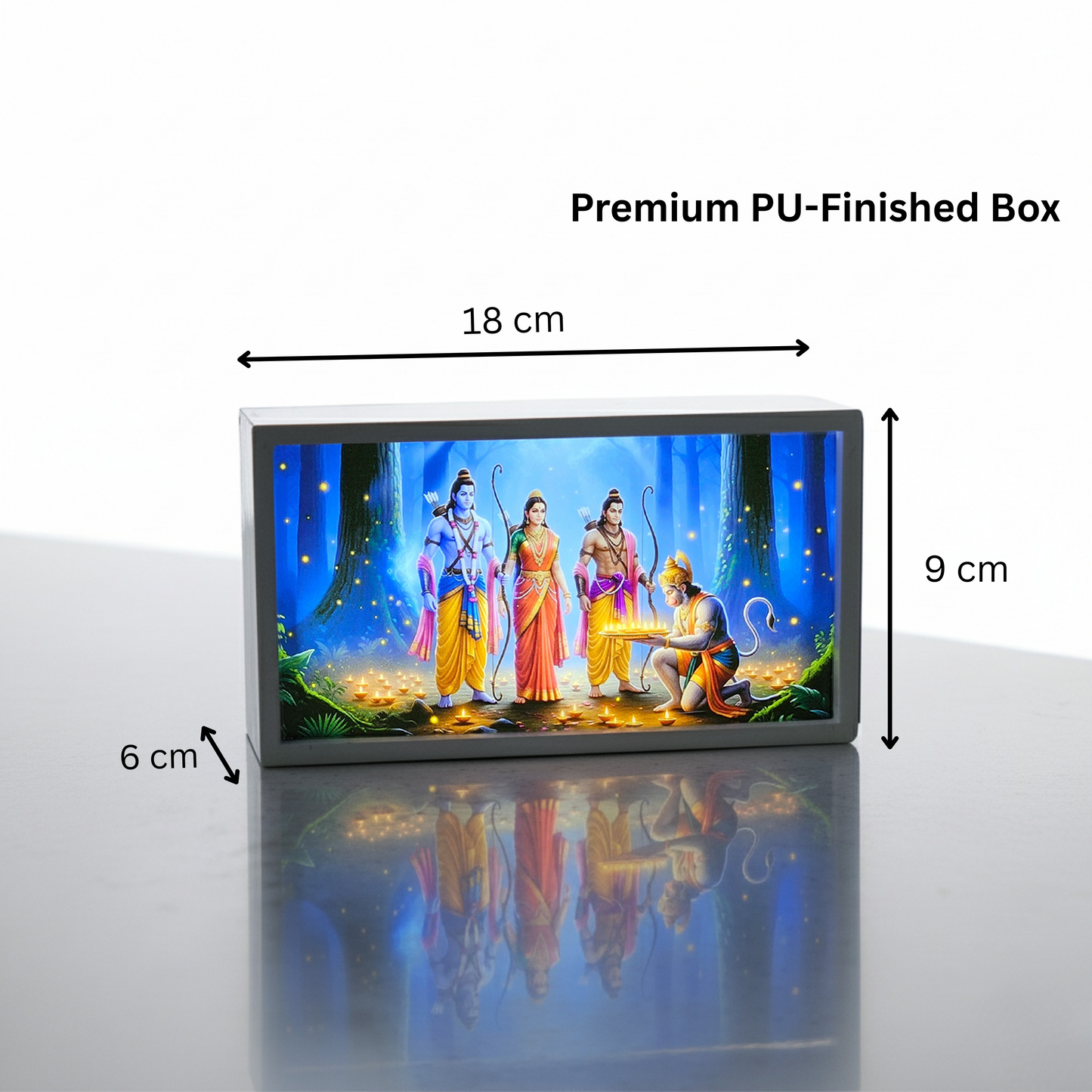 LED Glow Lamp – Lord Ram | Spiritual Desk & Home Lamp