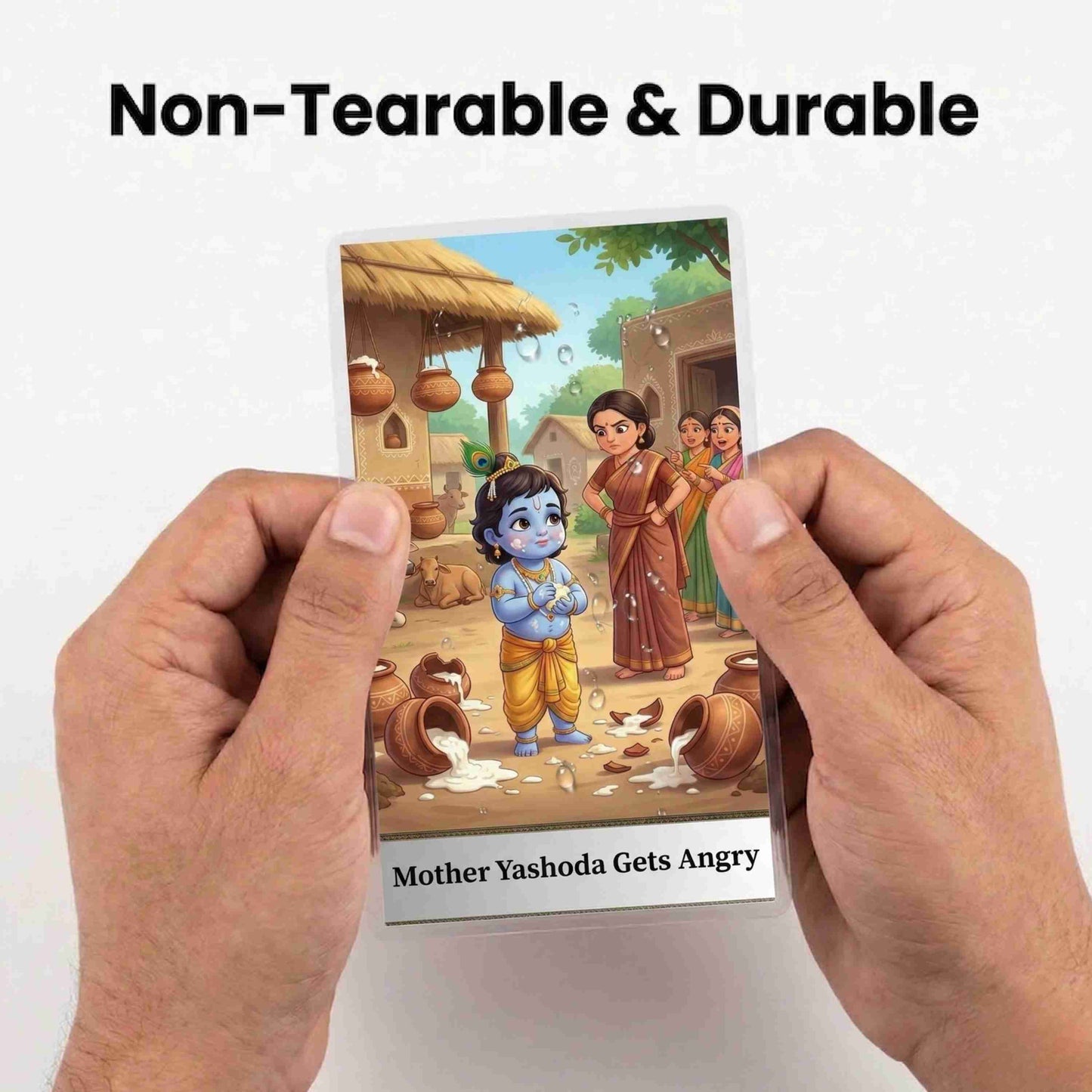 Krishna Leela Flashcards | Complete Life Story + Moral Cards | Teach Dharma Through Stories