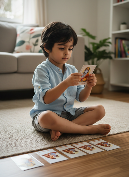 Dashavatar Flashcards for Kids | Screen-Free Learning with Values