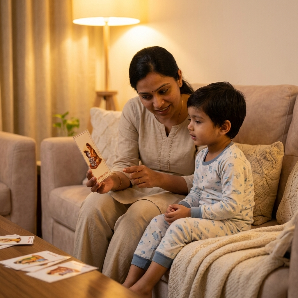 Dashavatar Flashcards for Kids | Screen-Free Learning with Values