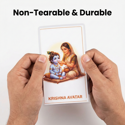 Dashavatar Flashcards for Kids | Screen-Free Learning with Values